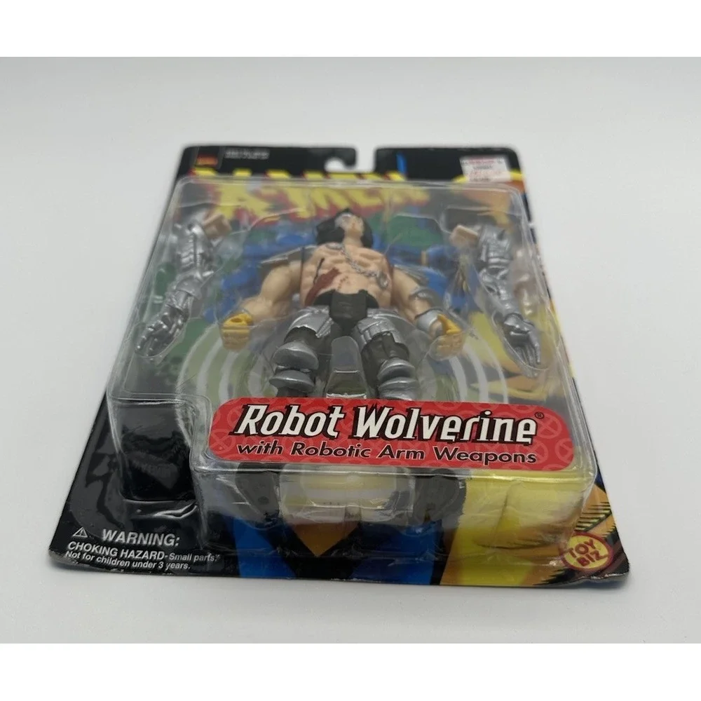 1998 TOY BIZ MARVEL X-MEN ROBOT WOLVERINE ROBOTIC ARM WEAPONS #48346 SEALED